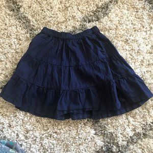 Girls Justice Navy Flowy Skirt